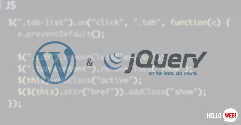 ajouter la bibliothèque jQuery sur WordPress